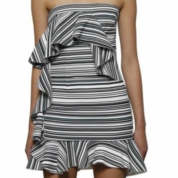 By Johnny Dresses & Skirts - By Johnny Briath Stripe Frill Mini Dress